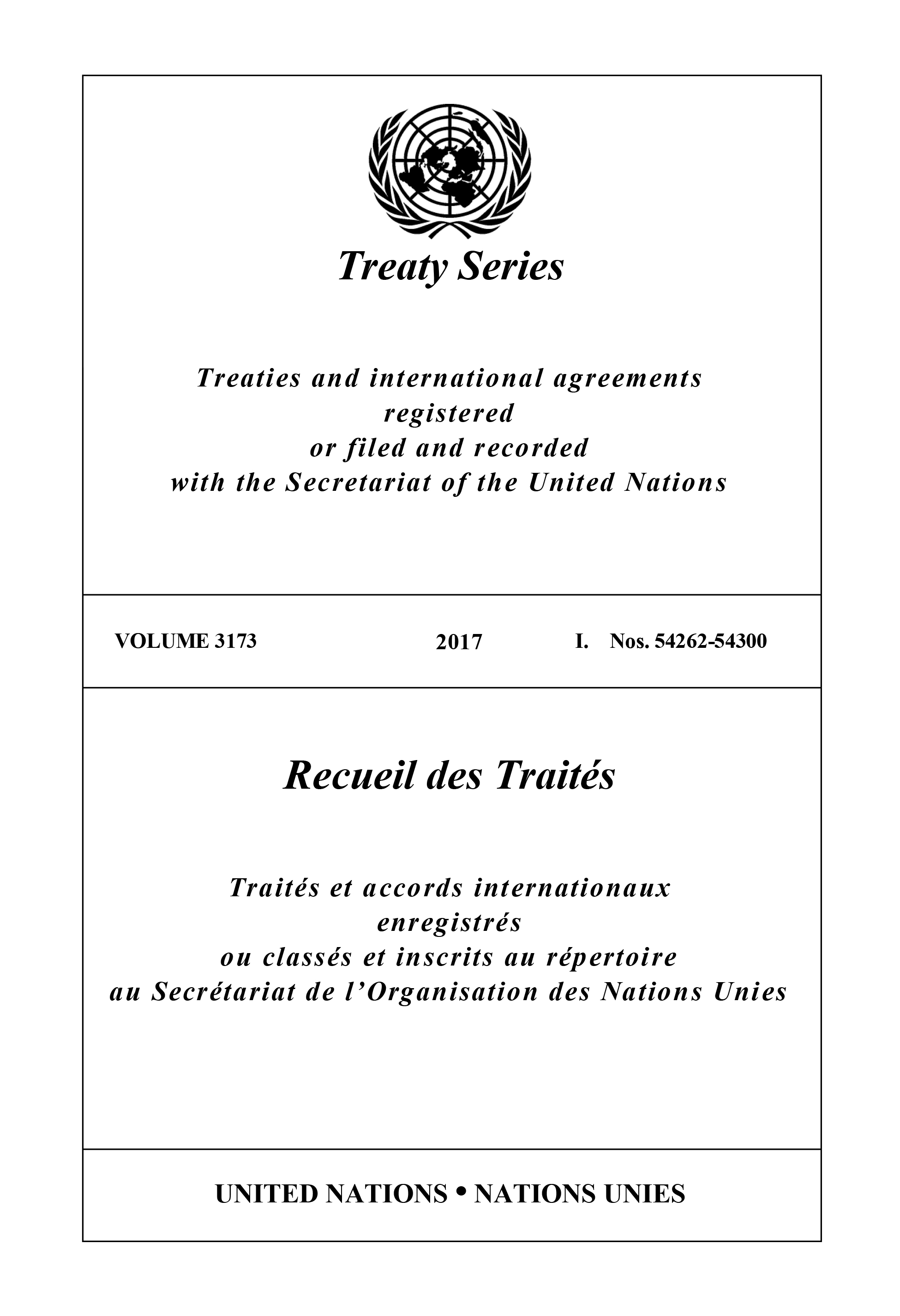 image of Treaty Series 3173