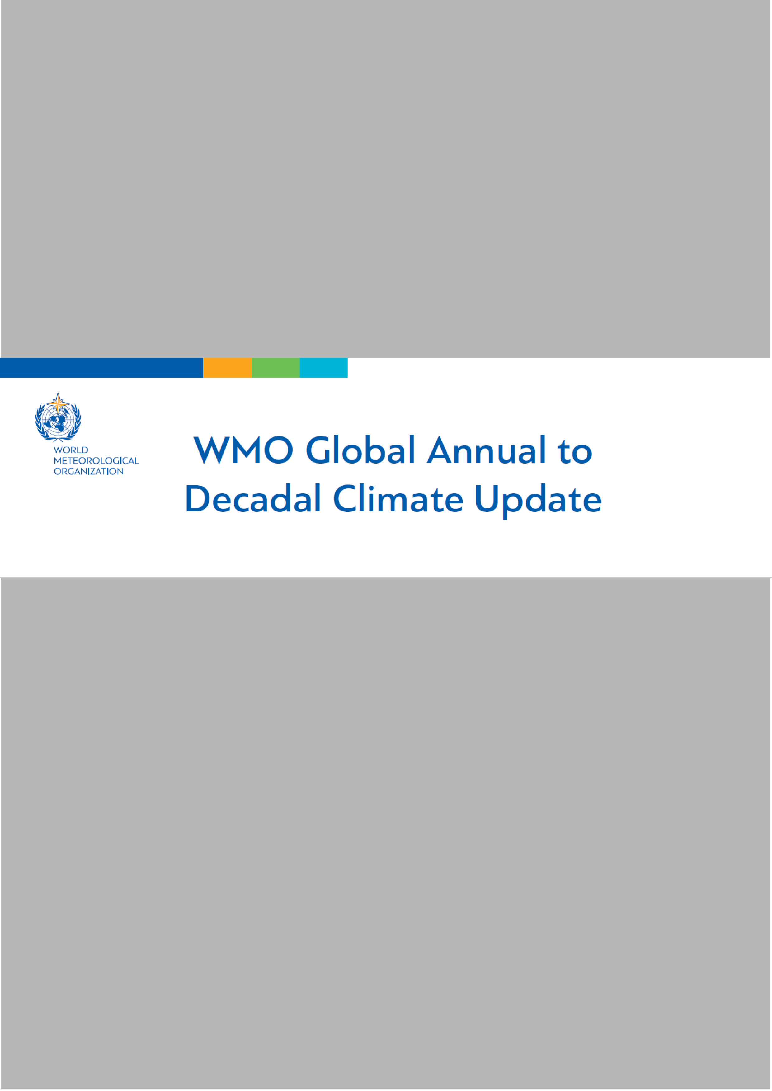 image of WMO Global Annual to Decadal Climate Update