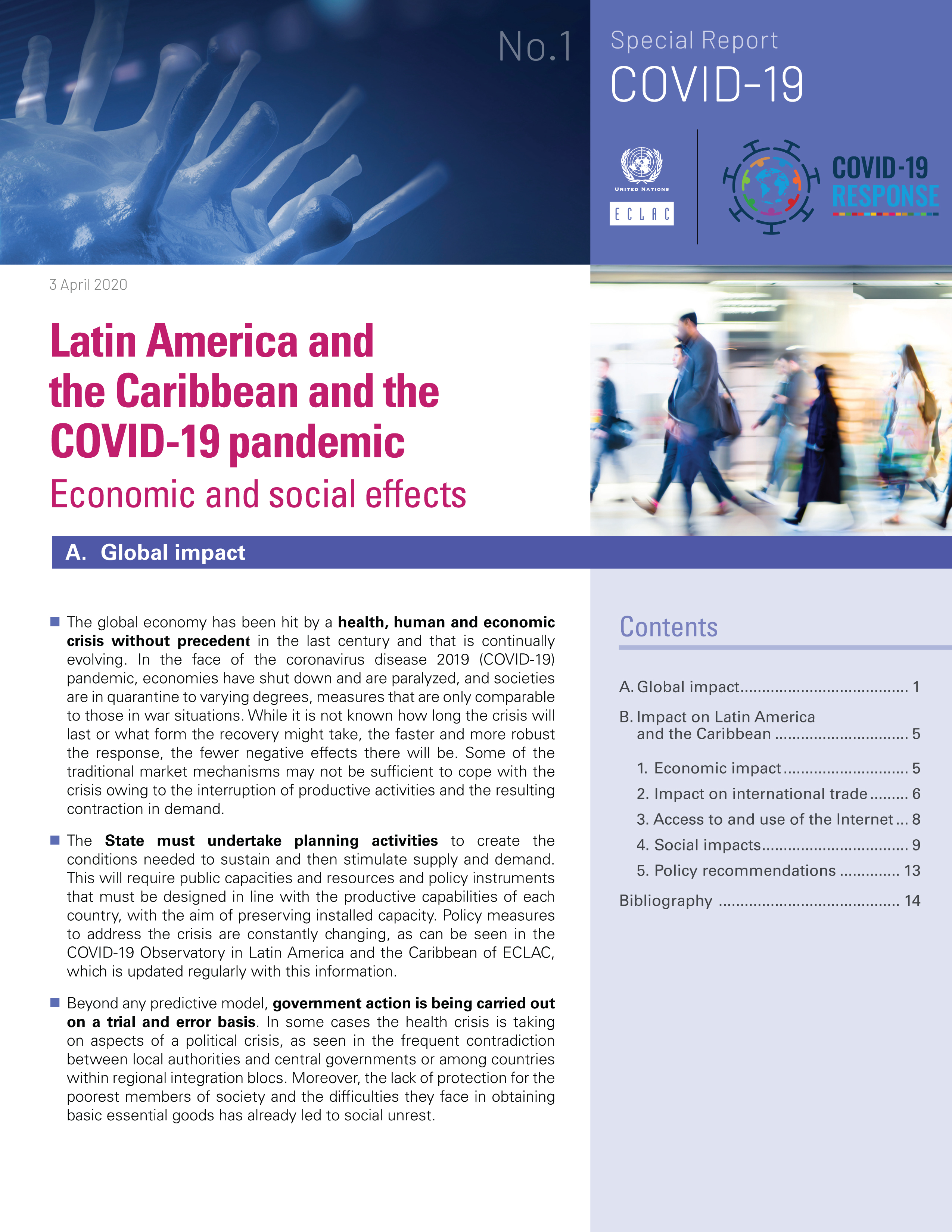 image of Latin America and the Caribbean and the COVID-19 Pandemic: Economic and Social Effects