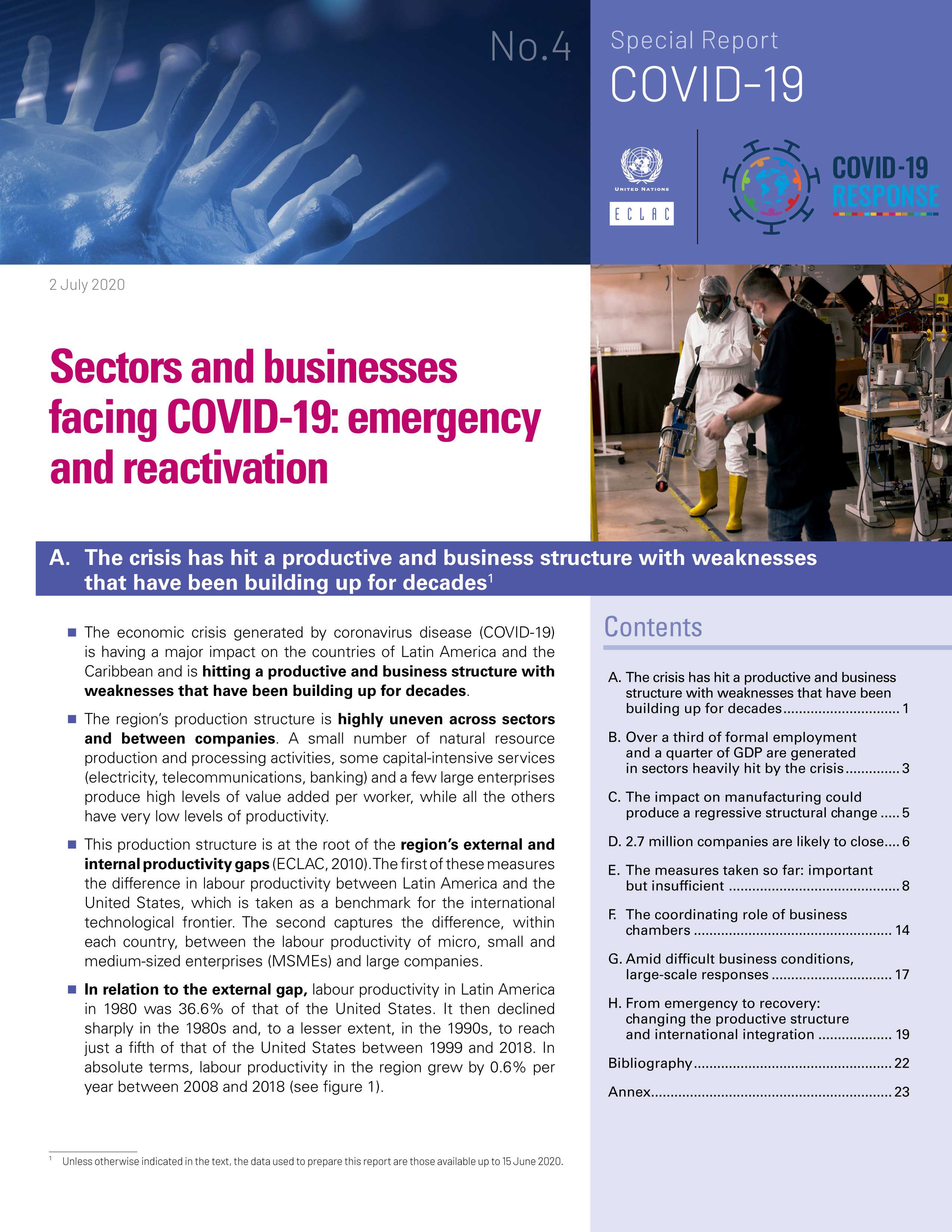 image of Sectors and Businesses Facing COVID-19: Emergency and Reactivation