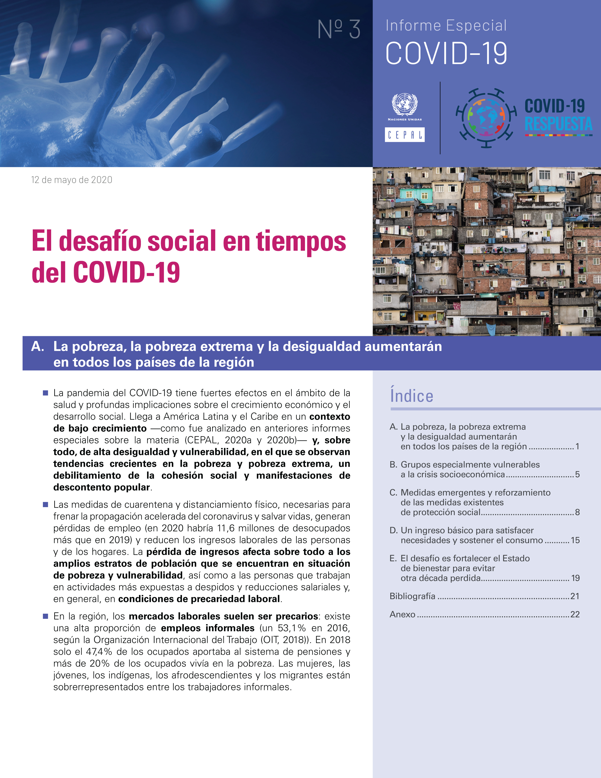 image of El desafío social en tiempos del COVID-19