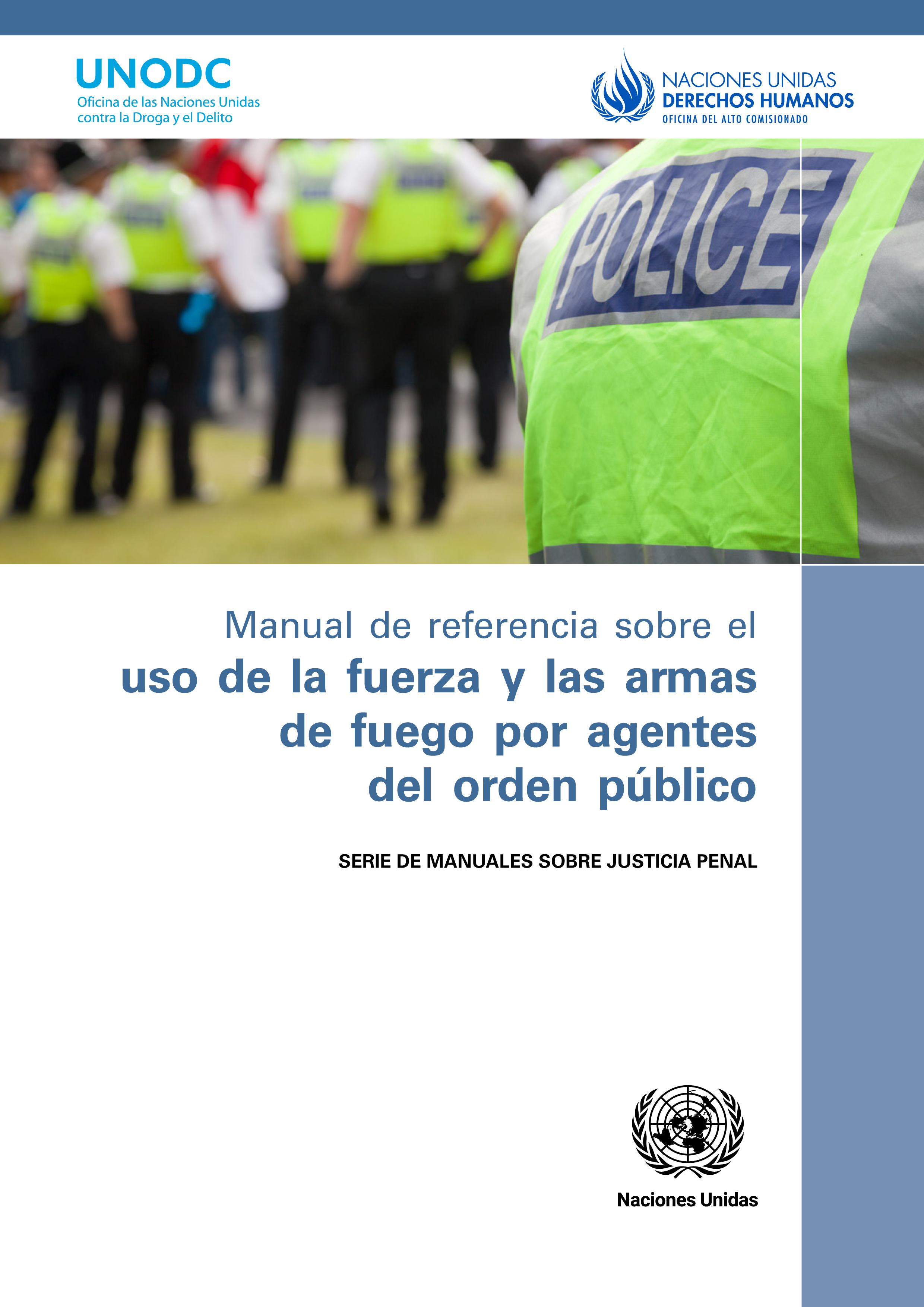 image of Manual de referencia sobre el uso de la fuerza y las armas de fuego por agentes del orden público