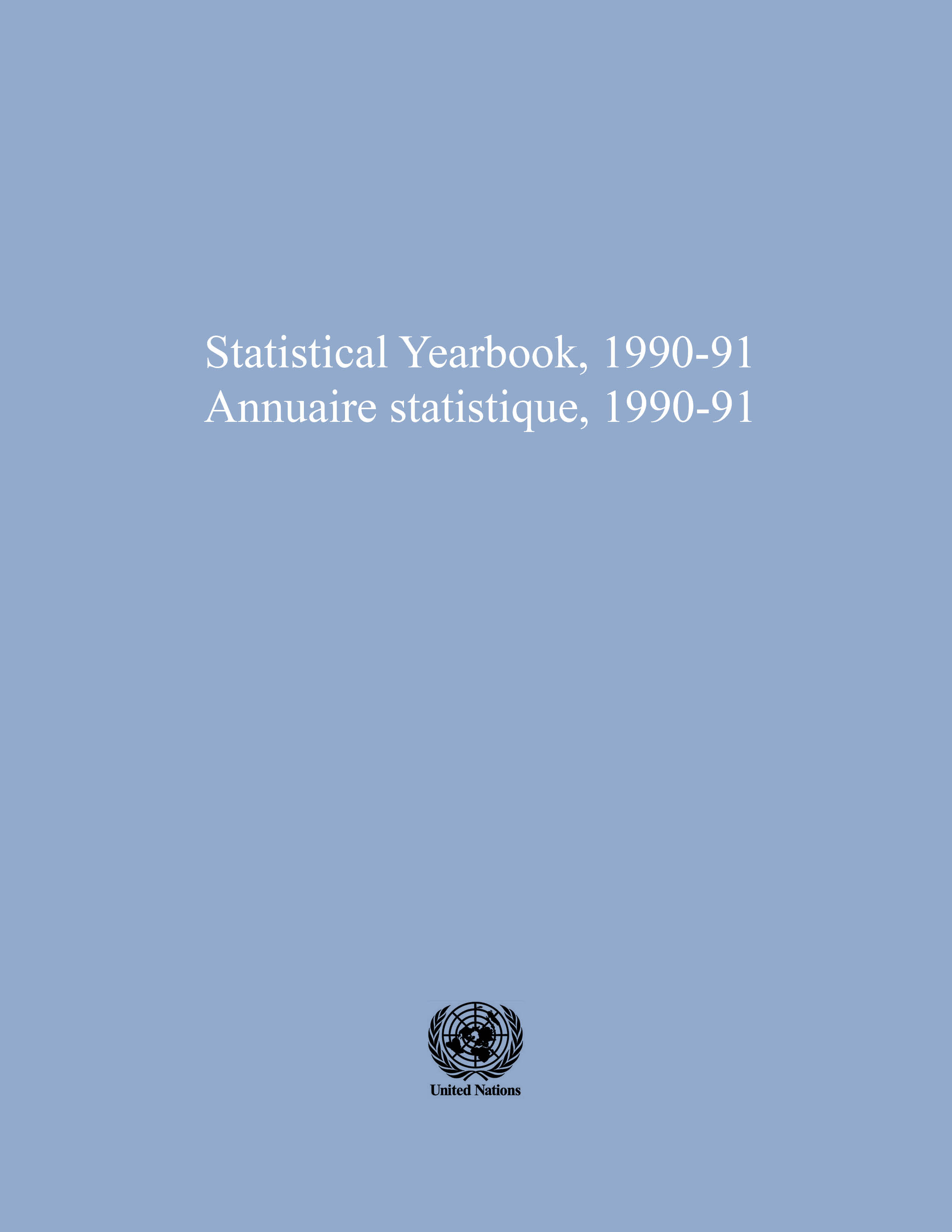 image of Statistical Yearbook 1990-1991, Thirty-eighth Issue