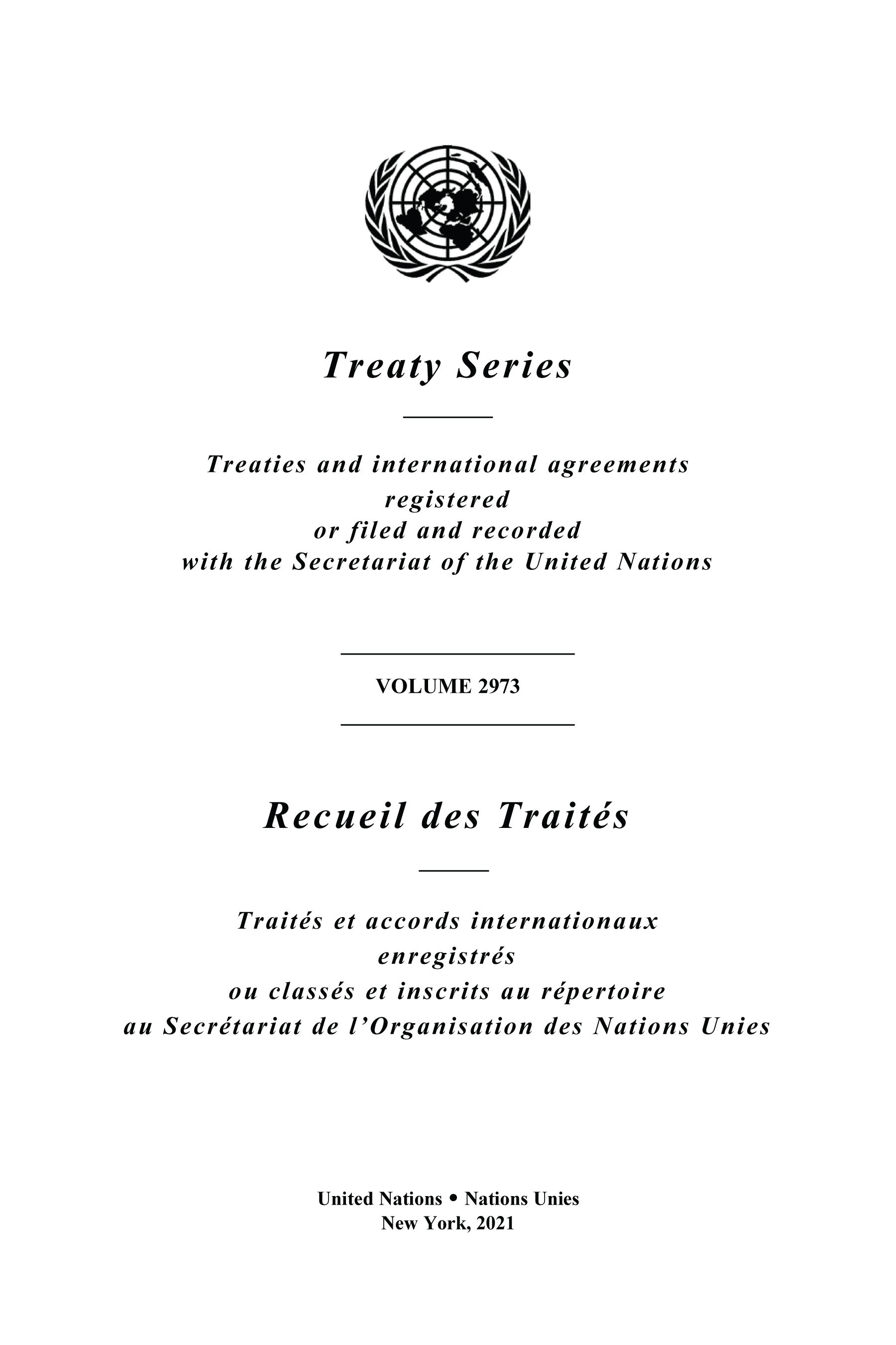 image of Treaty Series 2973