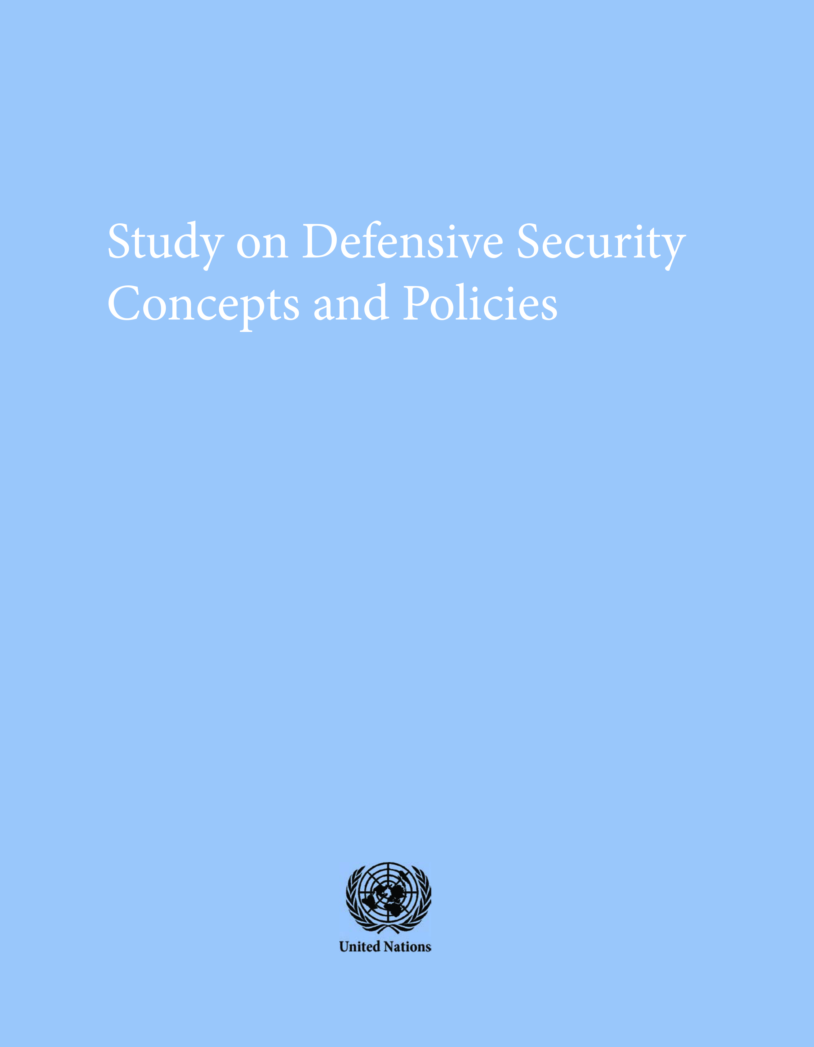 image of Study on Defensive Security Concepts and Policies