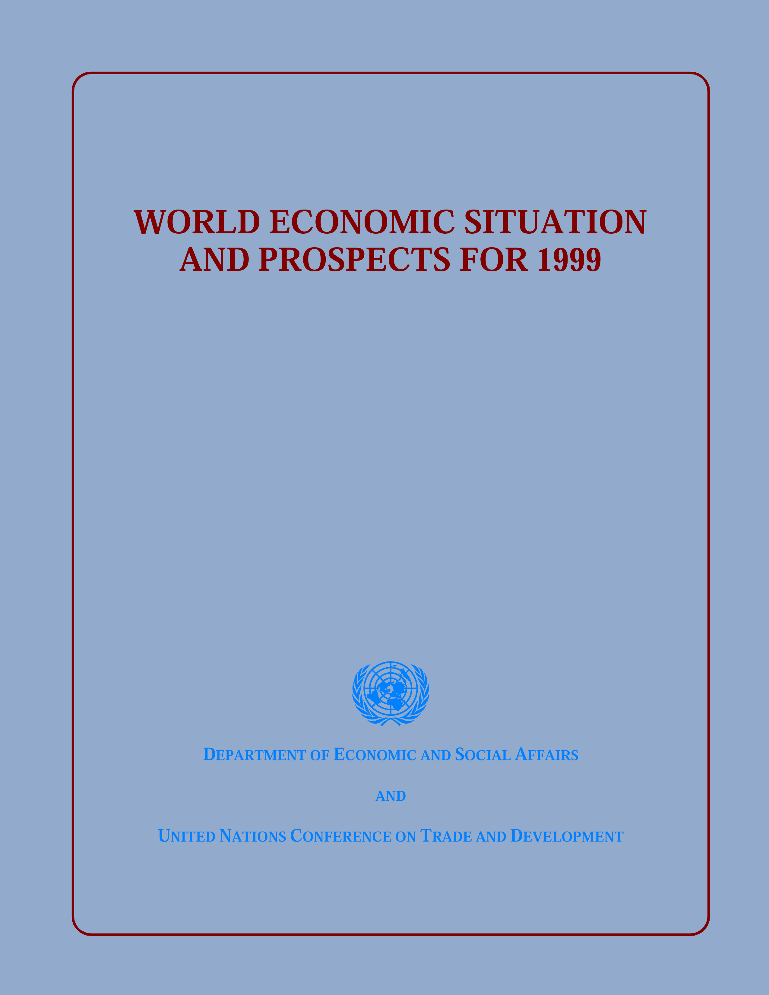 image of World Economic Situation and Prospects 1999