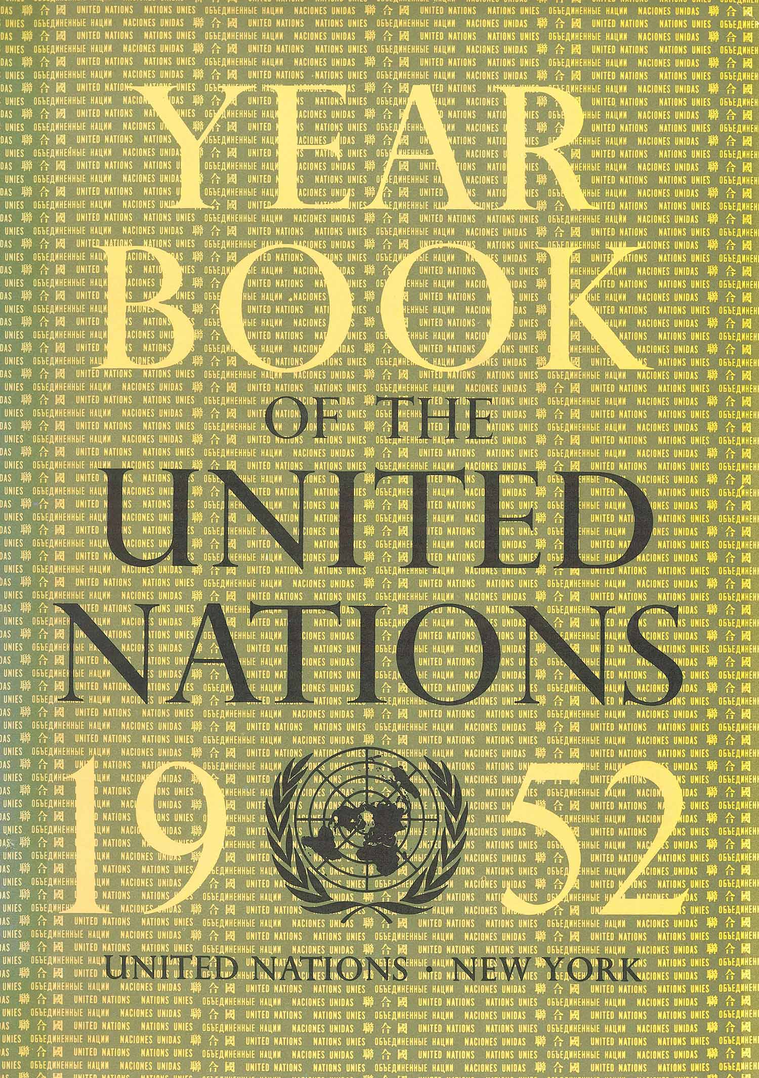 image of Yearbook of the United Nations 1952