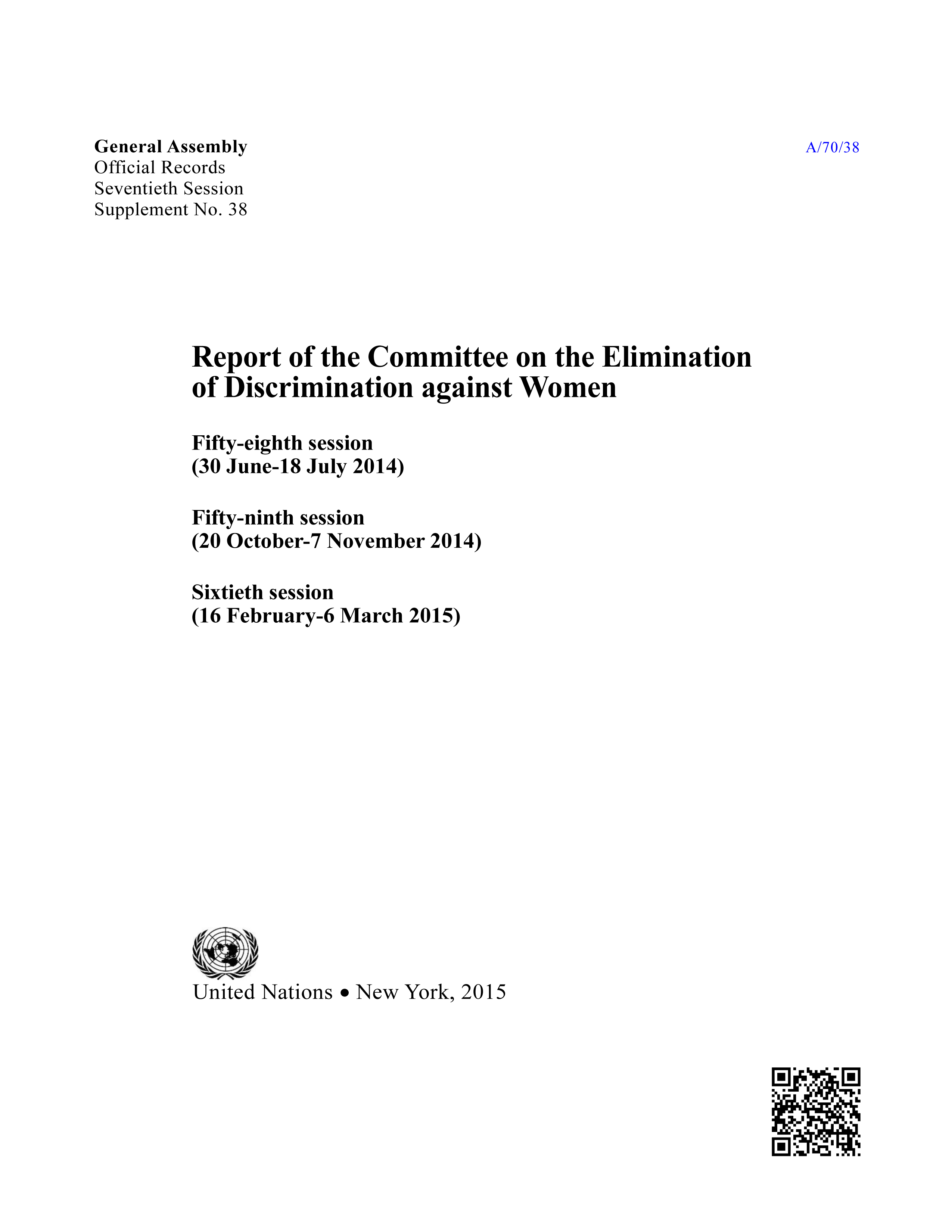 image of Adoption of the report