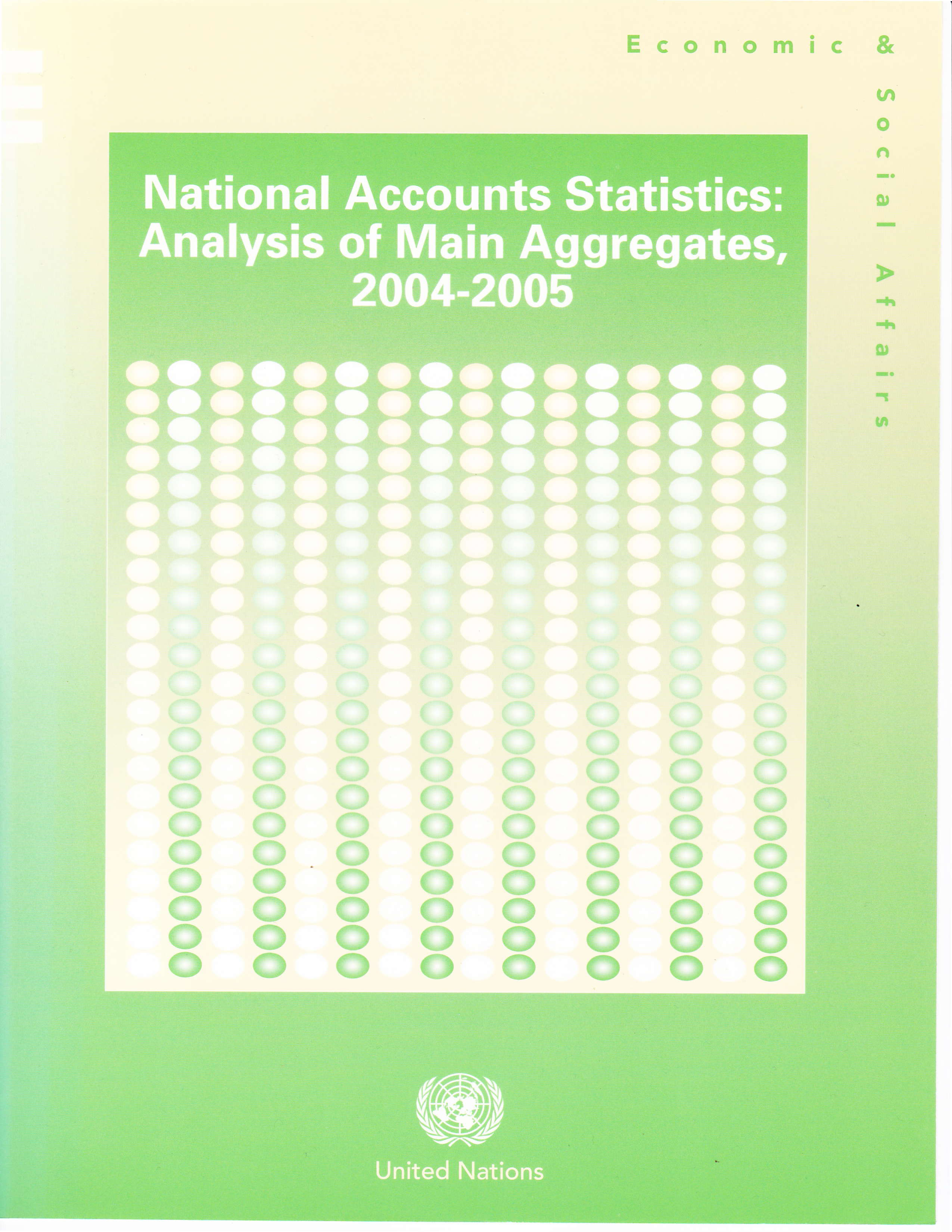 image of National Accounts Statistics: Analysis of Main Aggregates 2004-2005
