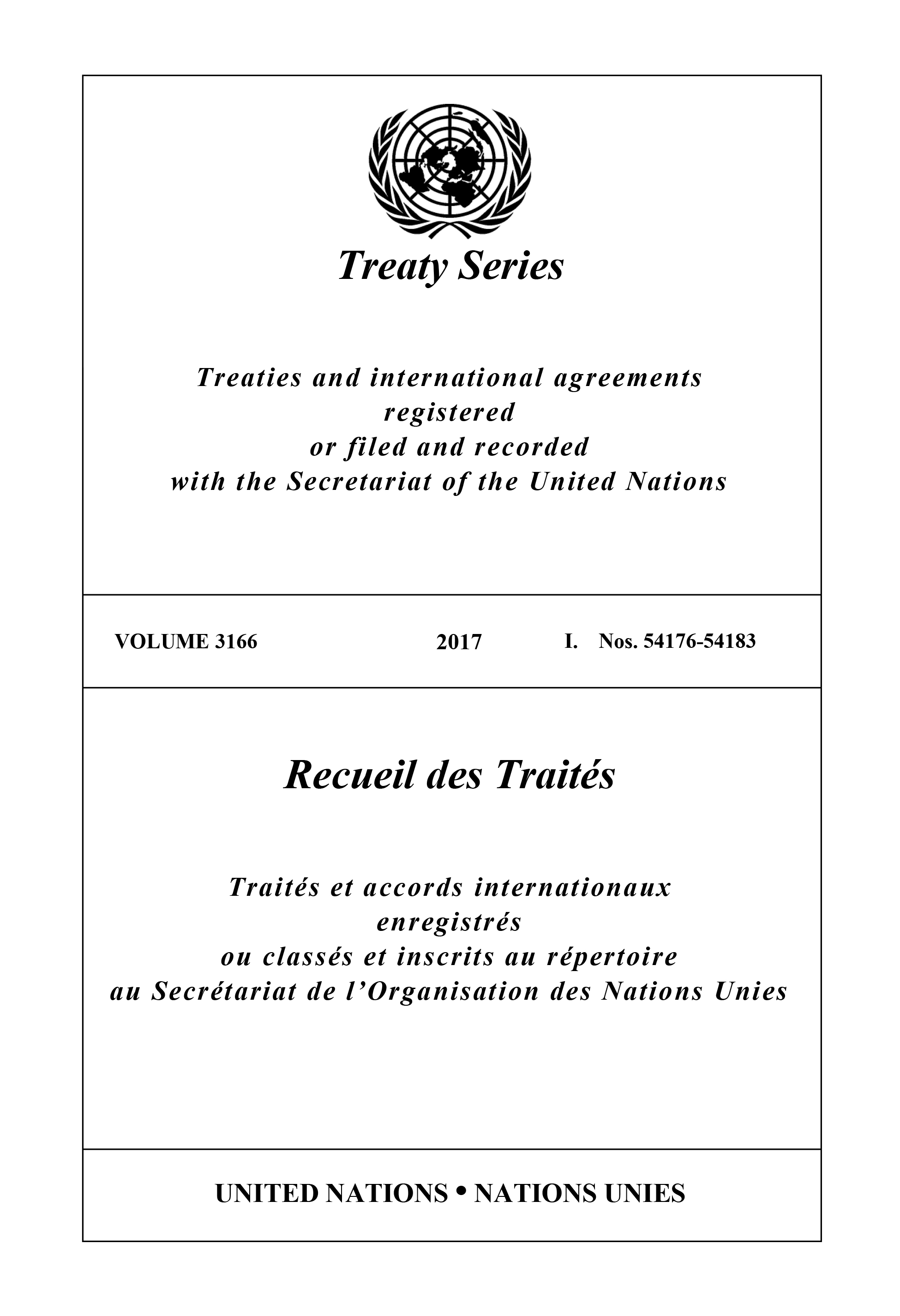 image of Treaty Series 3166