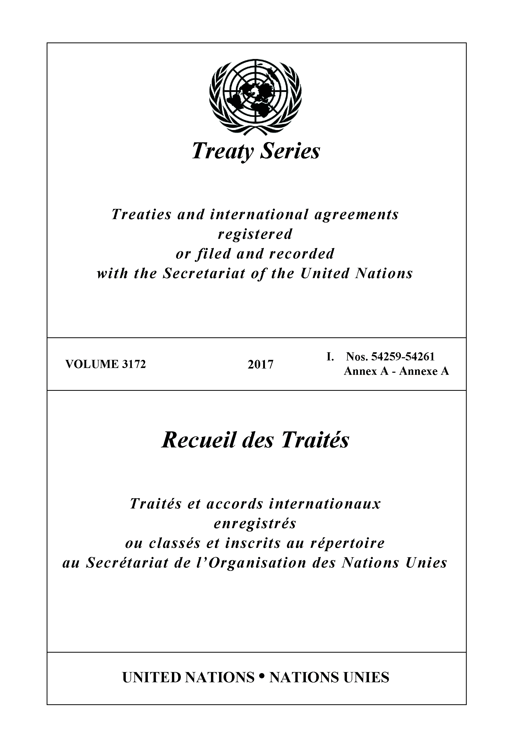 image of Treaty Series 3172
