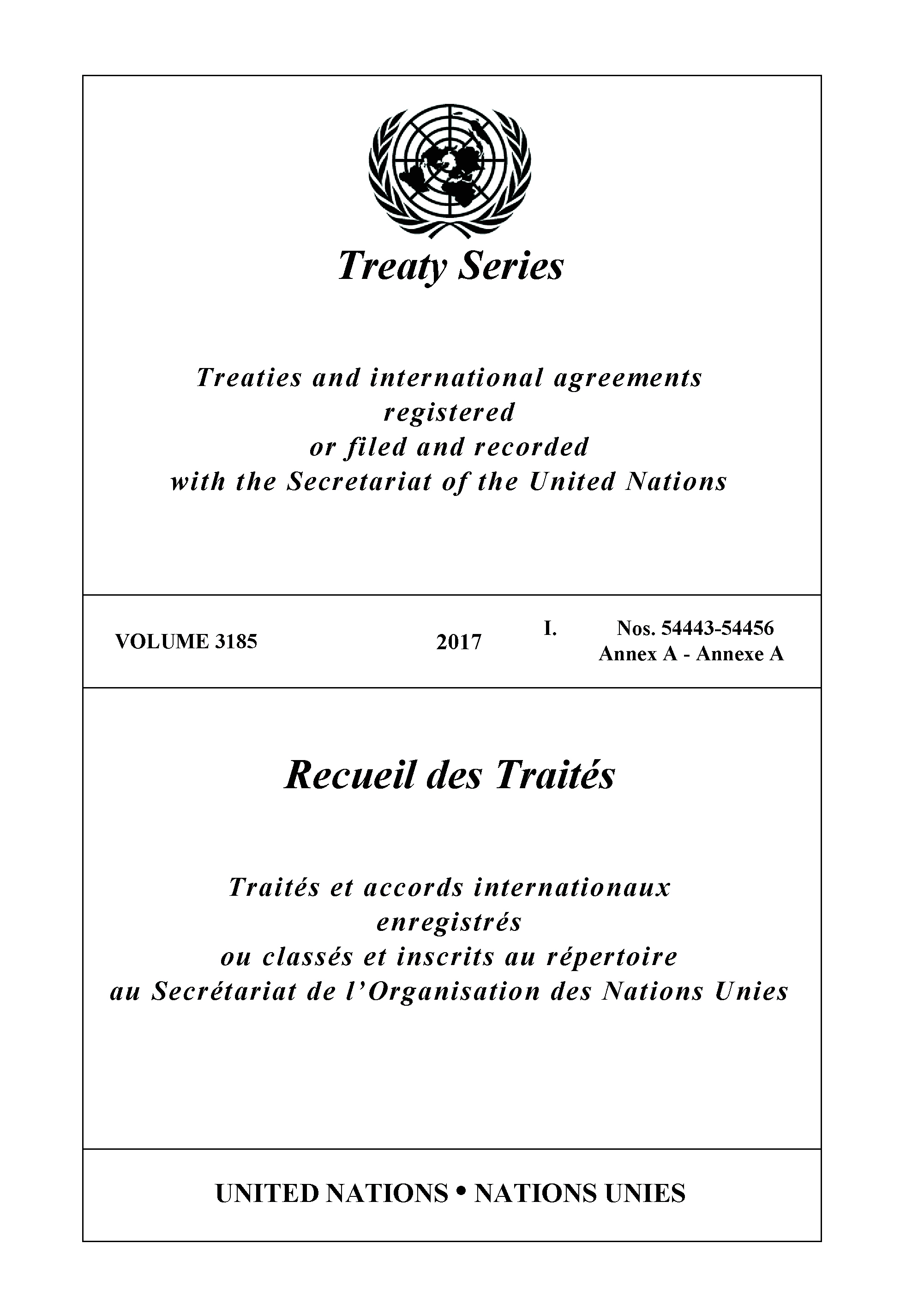 image of Treaty Series 3185