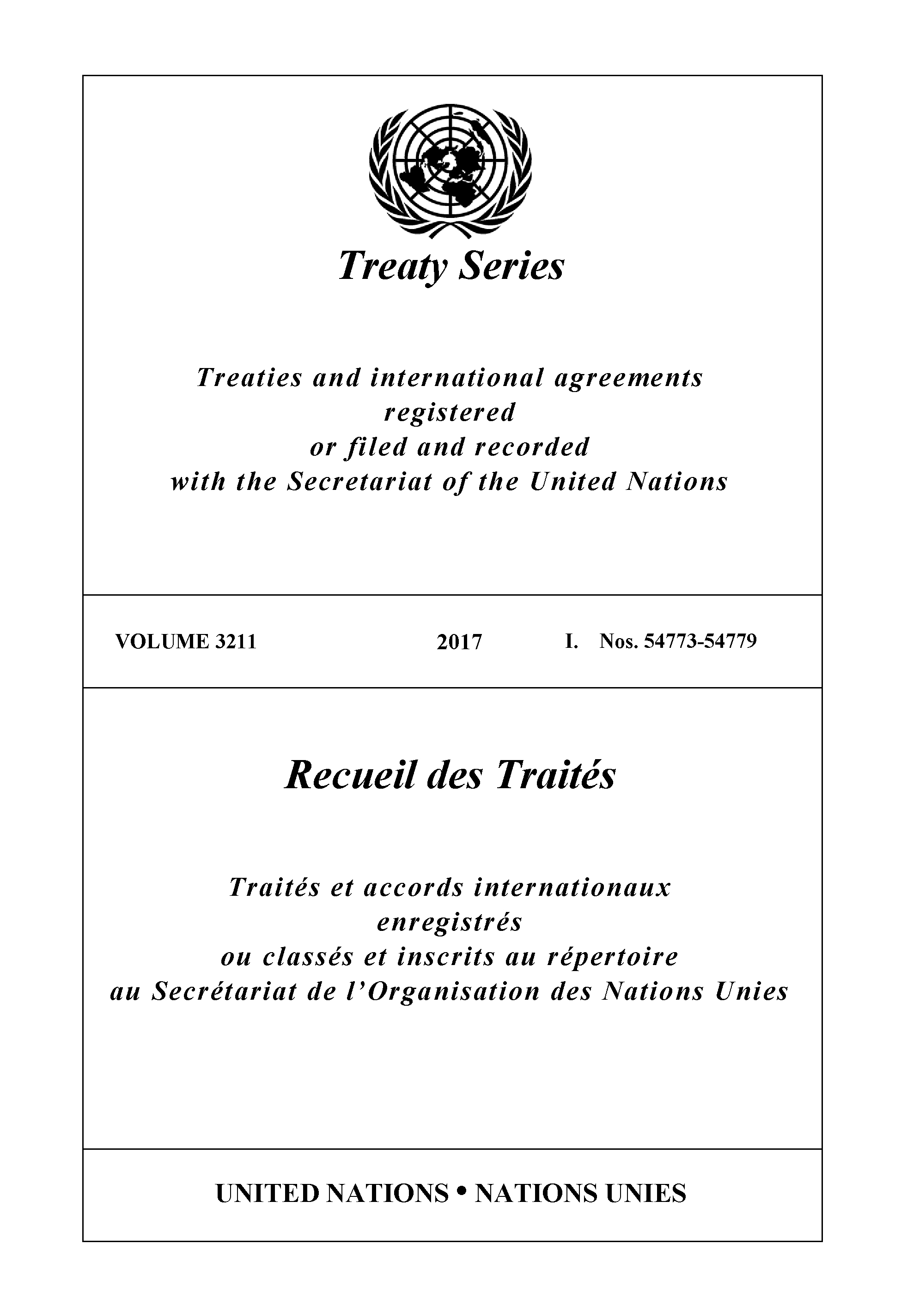 image of Treaty Series 3211