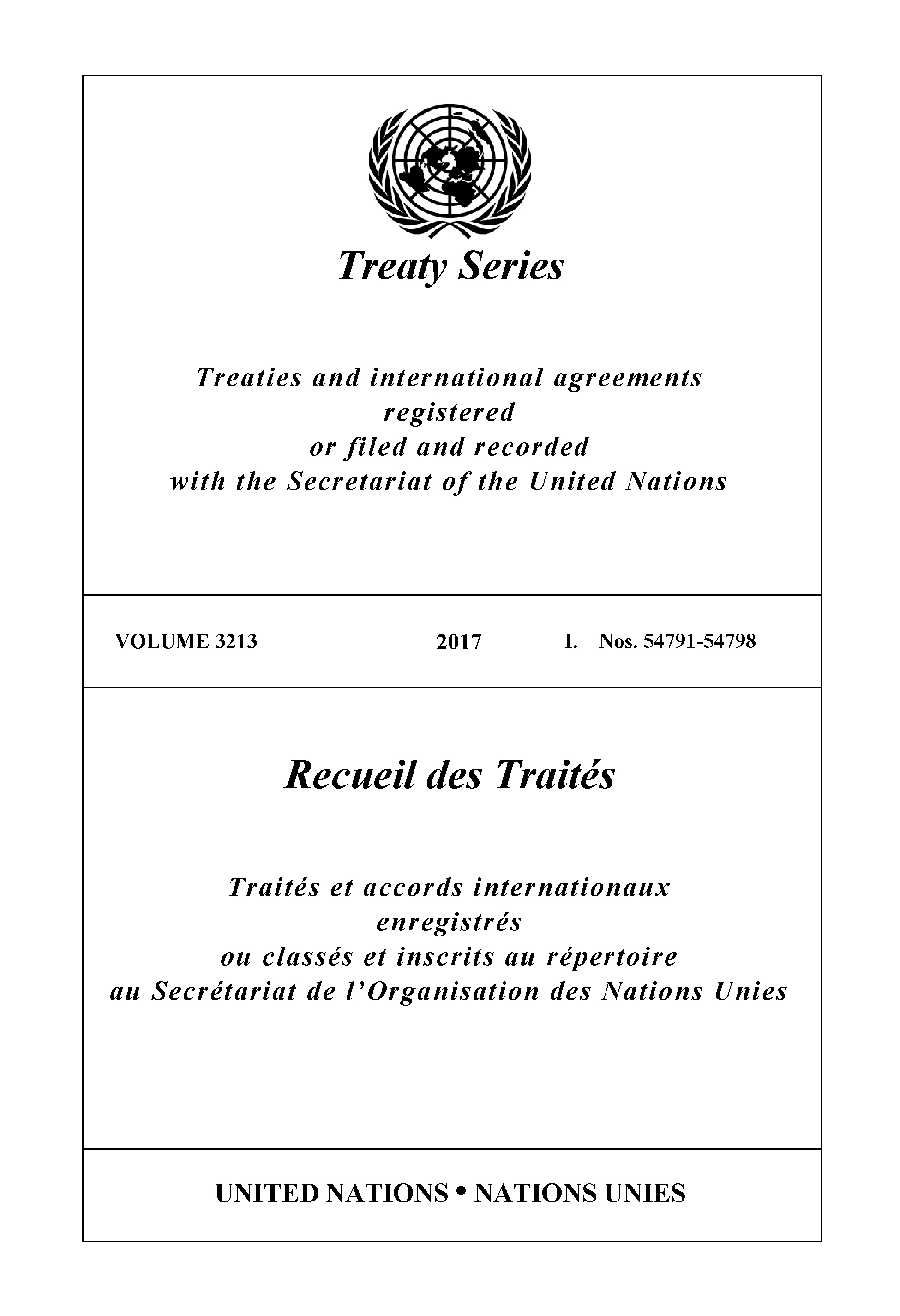 image of Treaty Series 3213