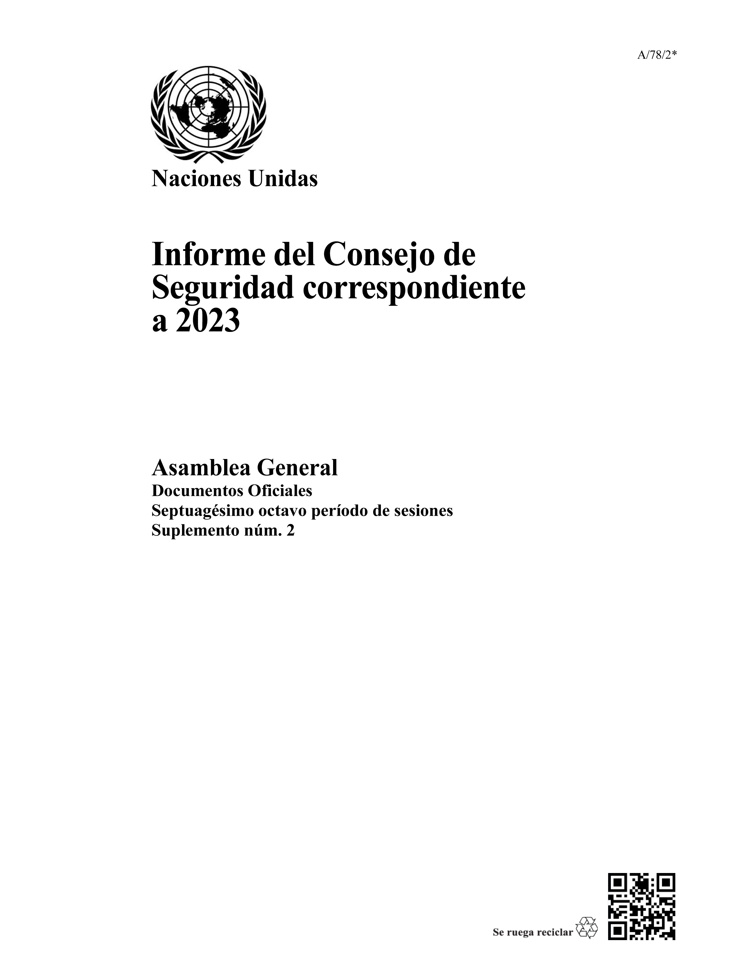 image of Informe del Consejo de Seguridad correspondiente a 2023 image of Informe del Consejo de Seguridad correspondiente a 2023