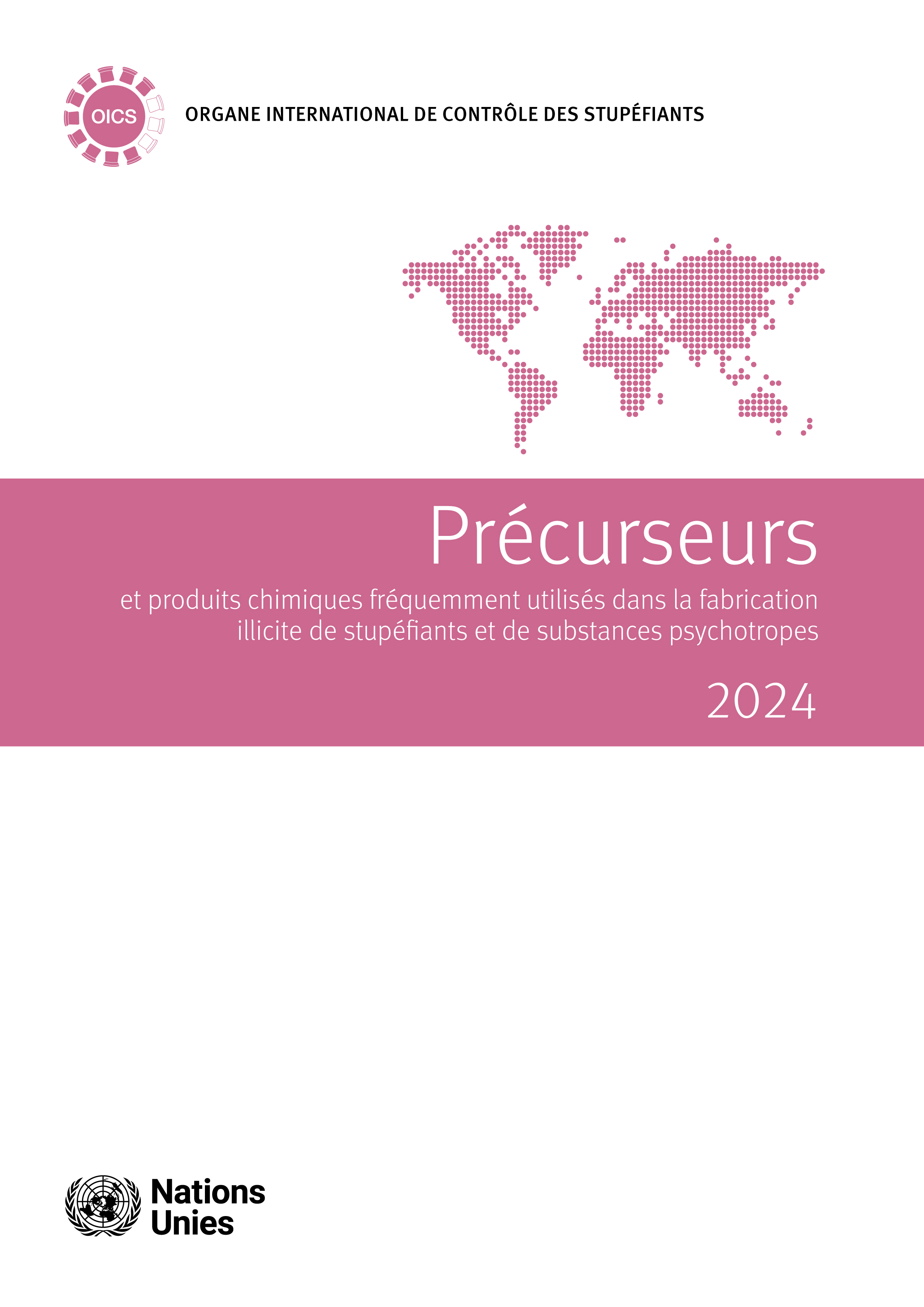 image of Précurseurs et produits chimiques fréquemment utilises dans la fabrication illicite de stupéfiants et de substances psychotropes 2024