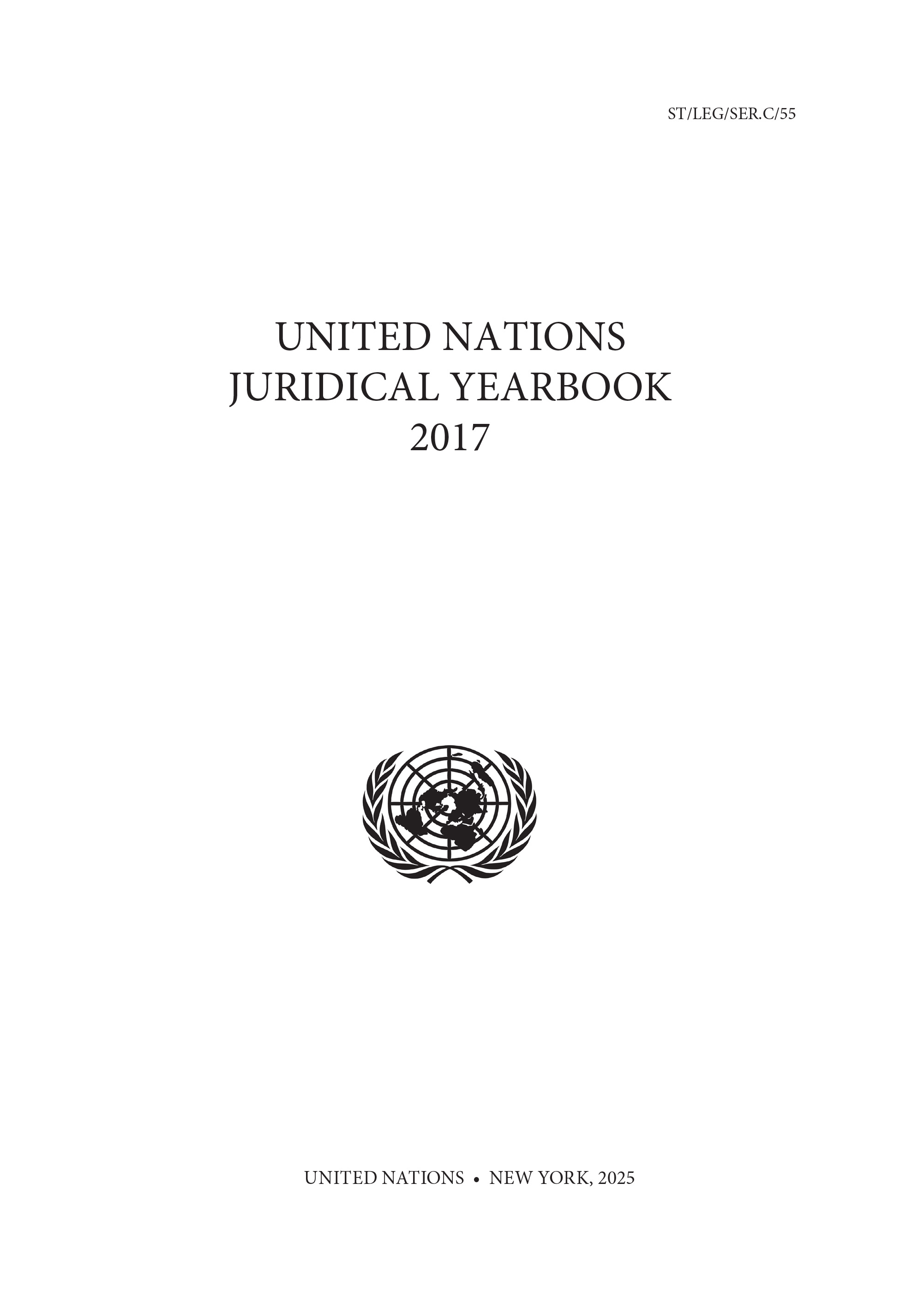 image of United Nations Juridical Yearbook 2017
