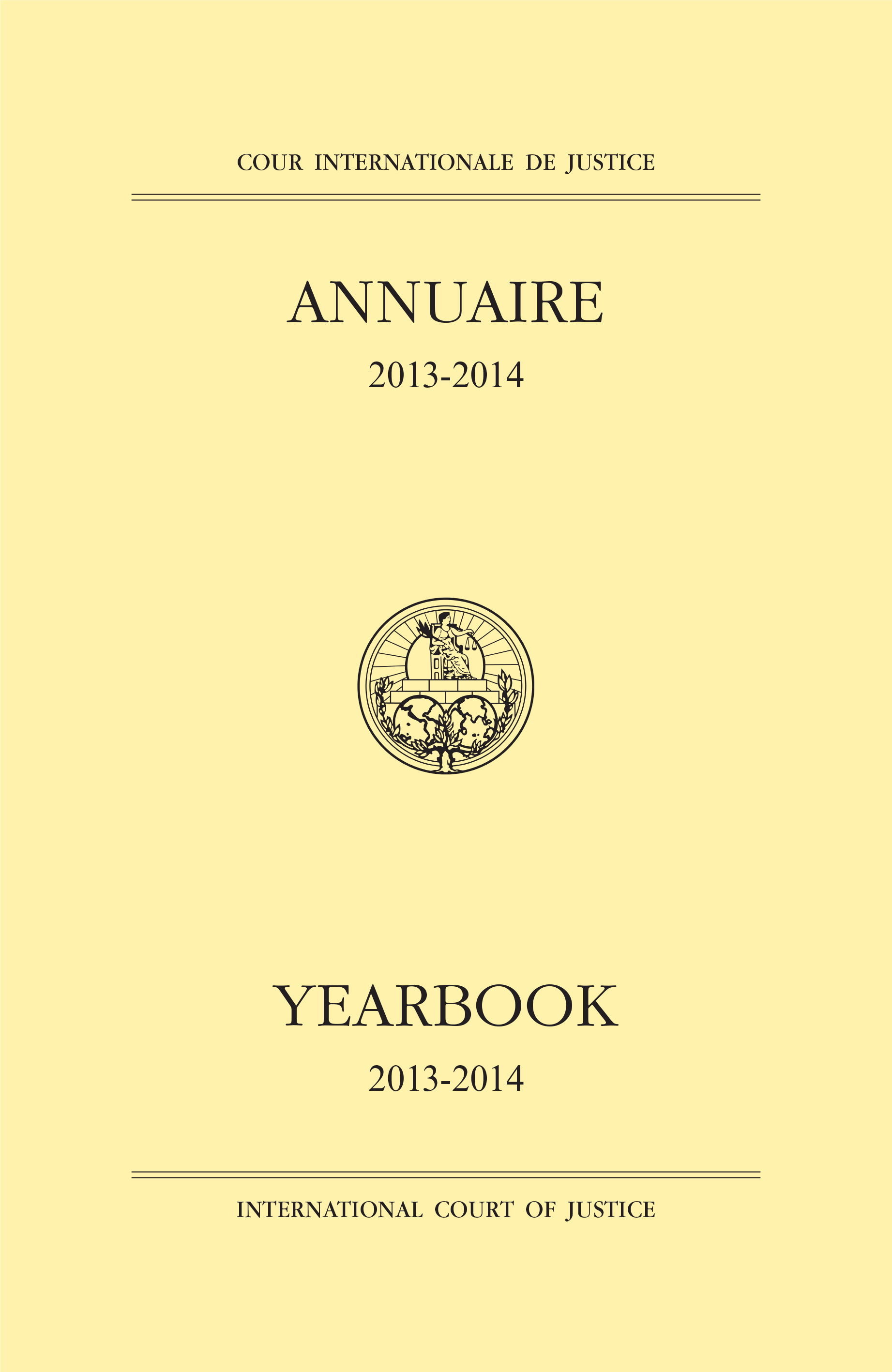 image of Yearbook of the International Court of Justice 2013-2014