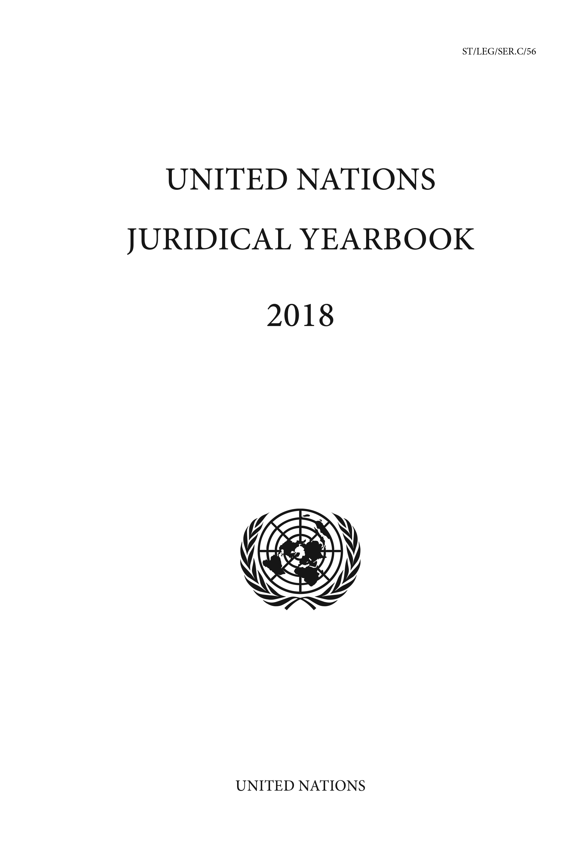 image of United Nations Juridical Yearbook 2018