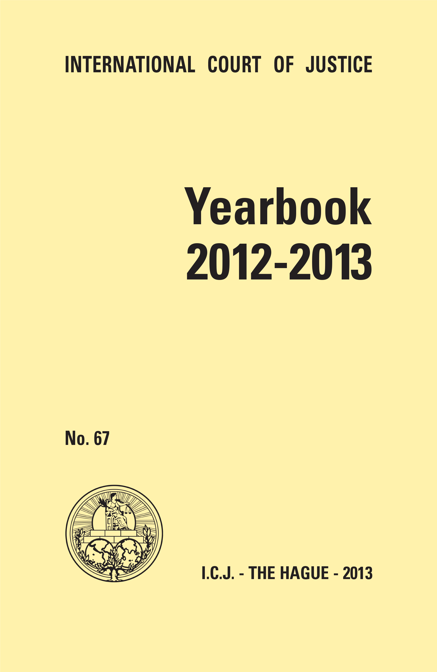 image of Yearbook of the International Court of Justice 2012-2013