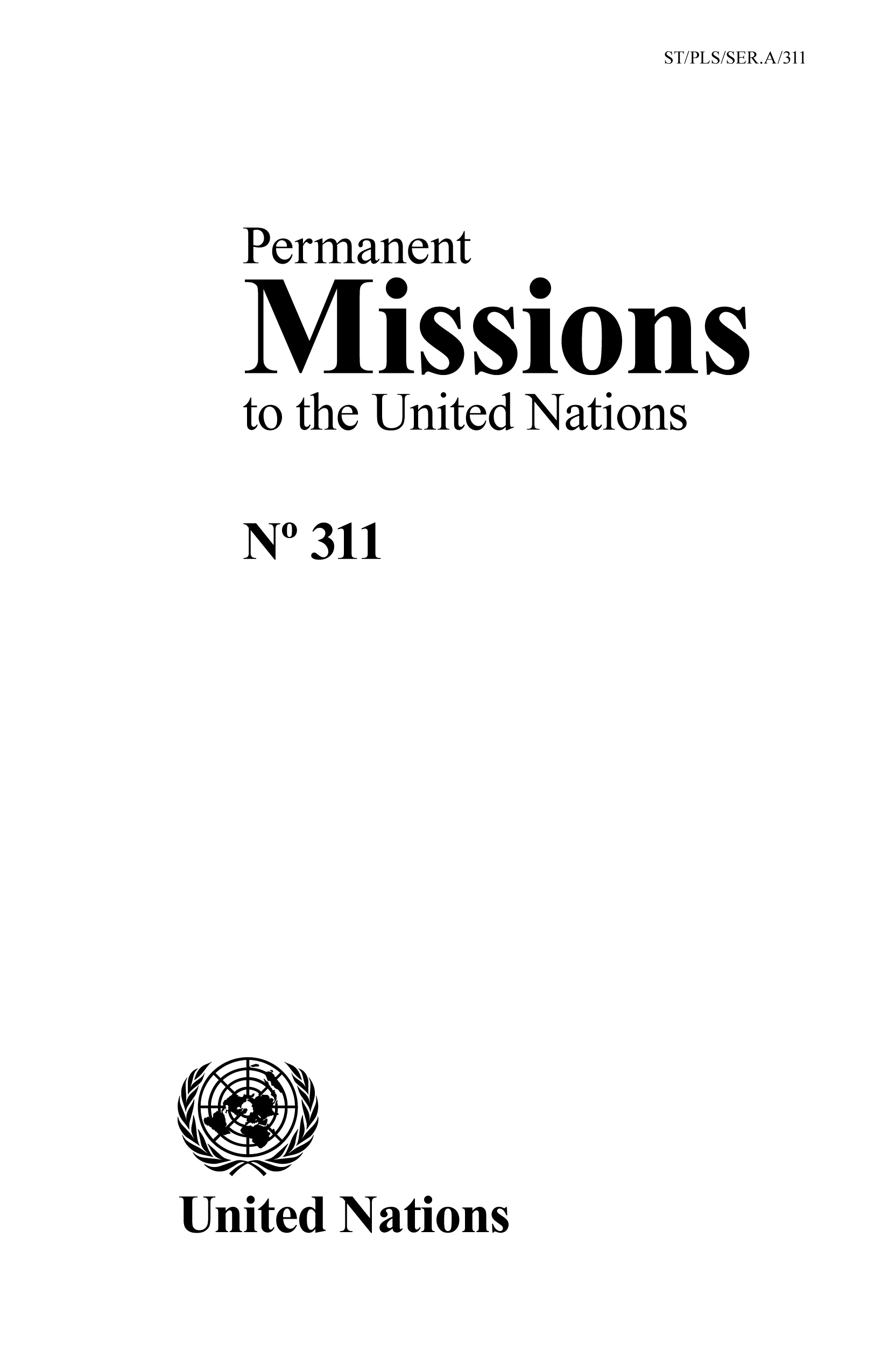 image of Permanent Missions to the United Nations, No. 311