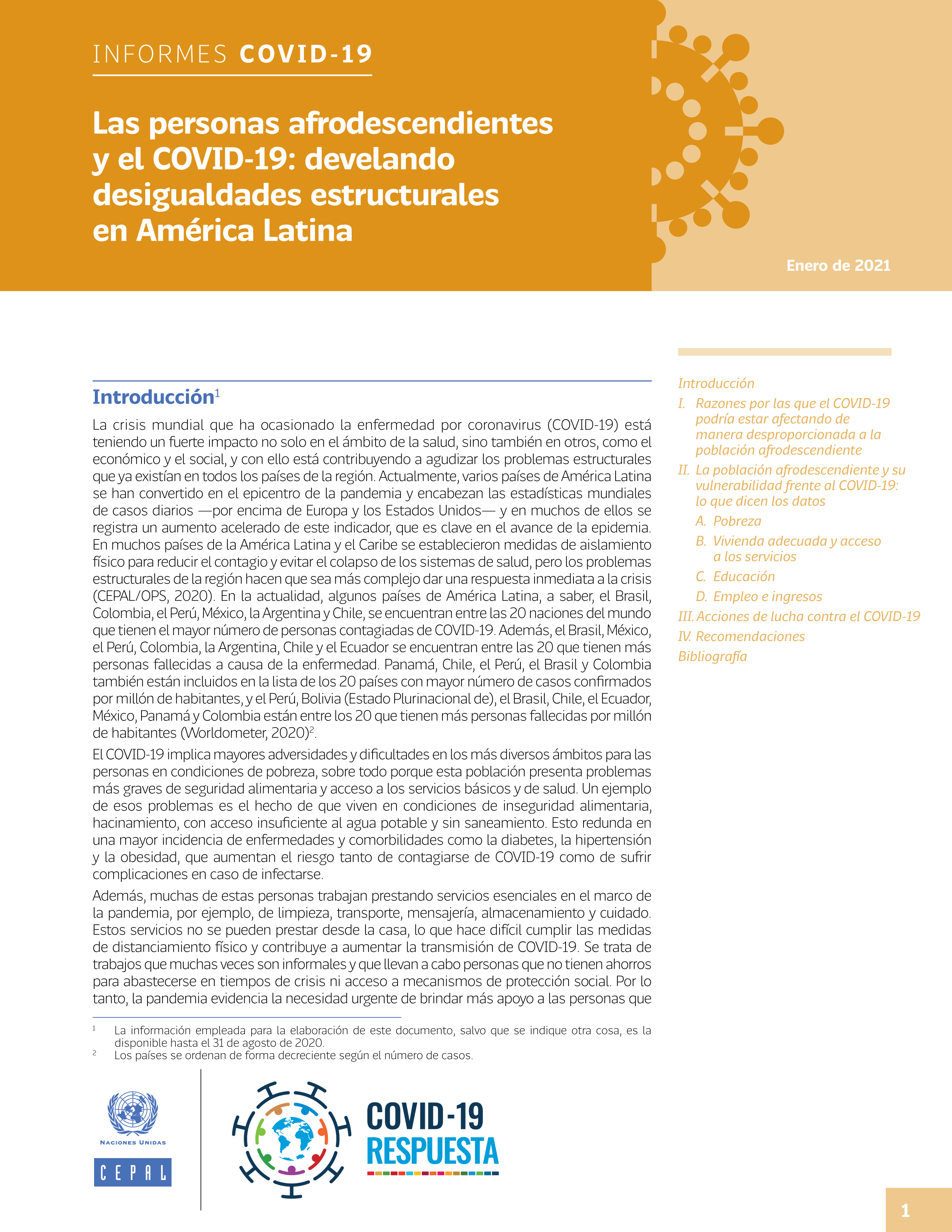 image of Las personas afrodescendientes y el COVID-19: develando desigualdades estructurales en América Latina