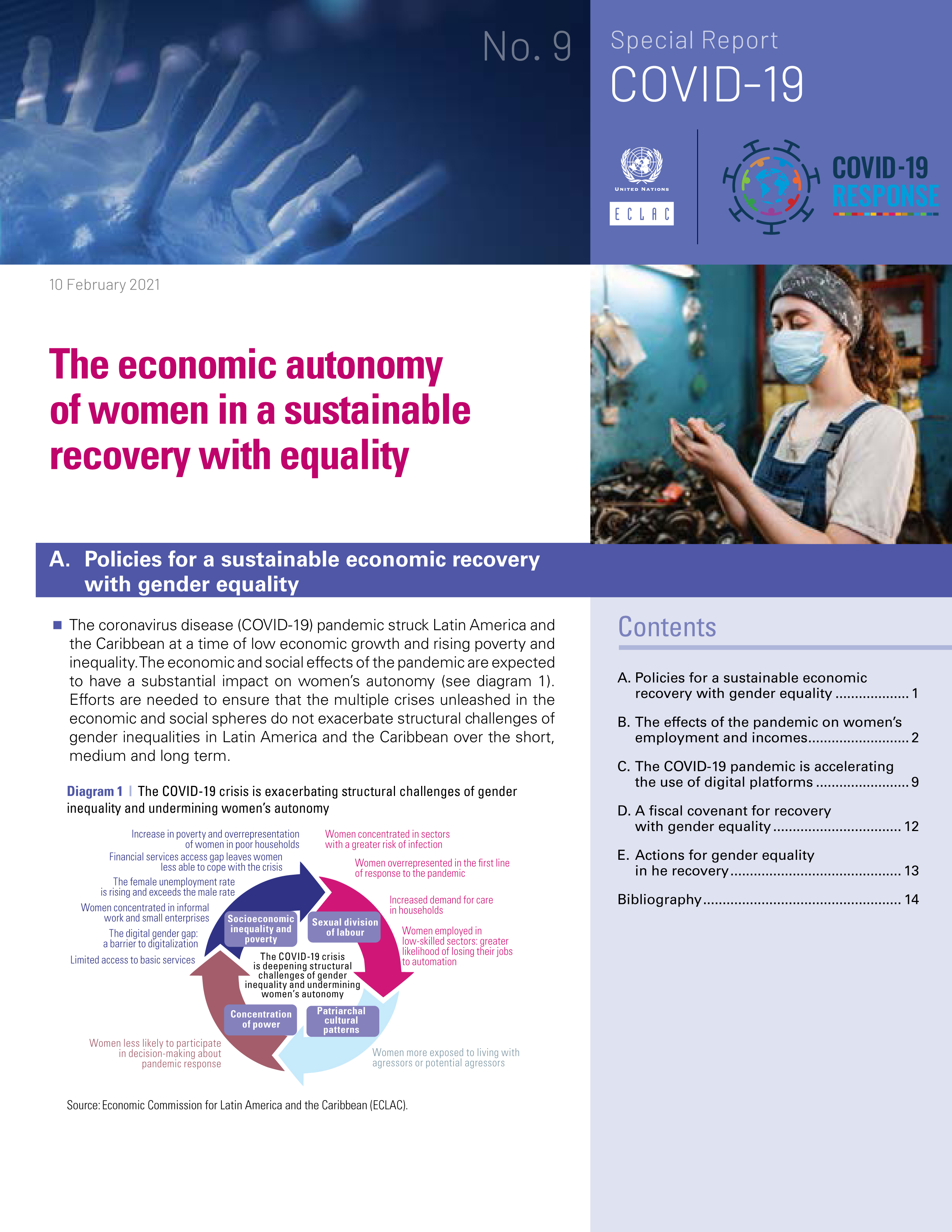 image of The Economic Autonomy of Women in a Sustainable Recovery with Equality