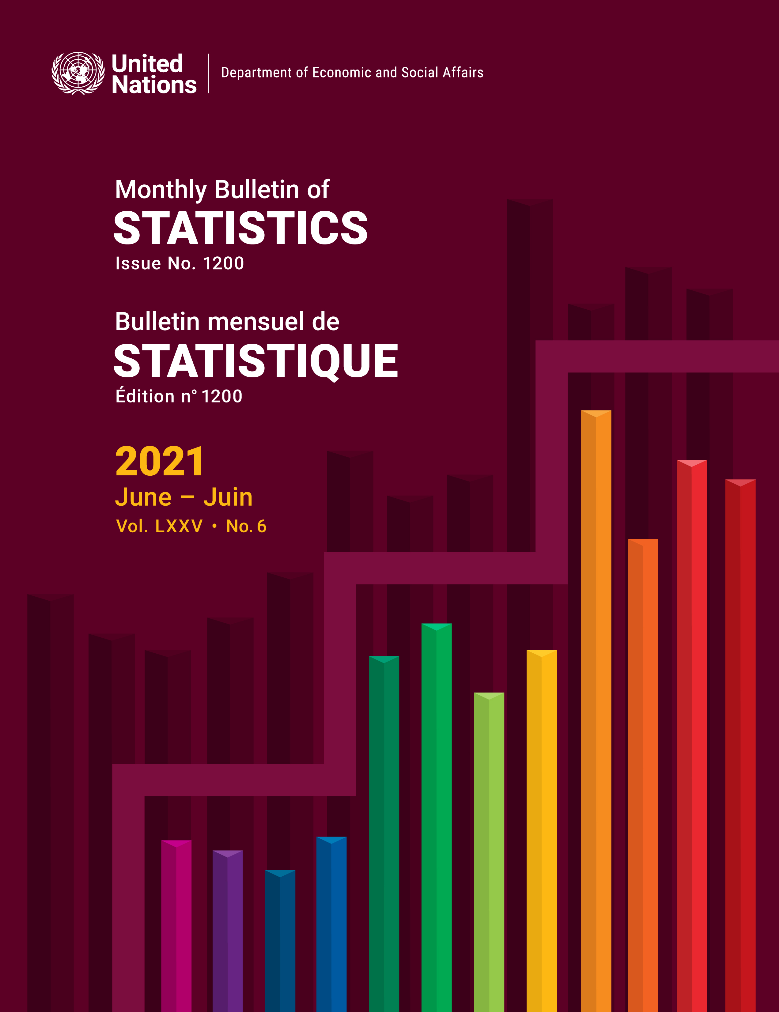 image of Bulletin mensuel de statistiques, juin 2021