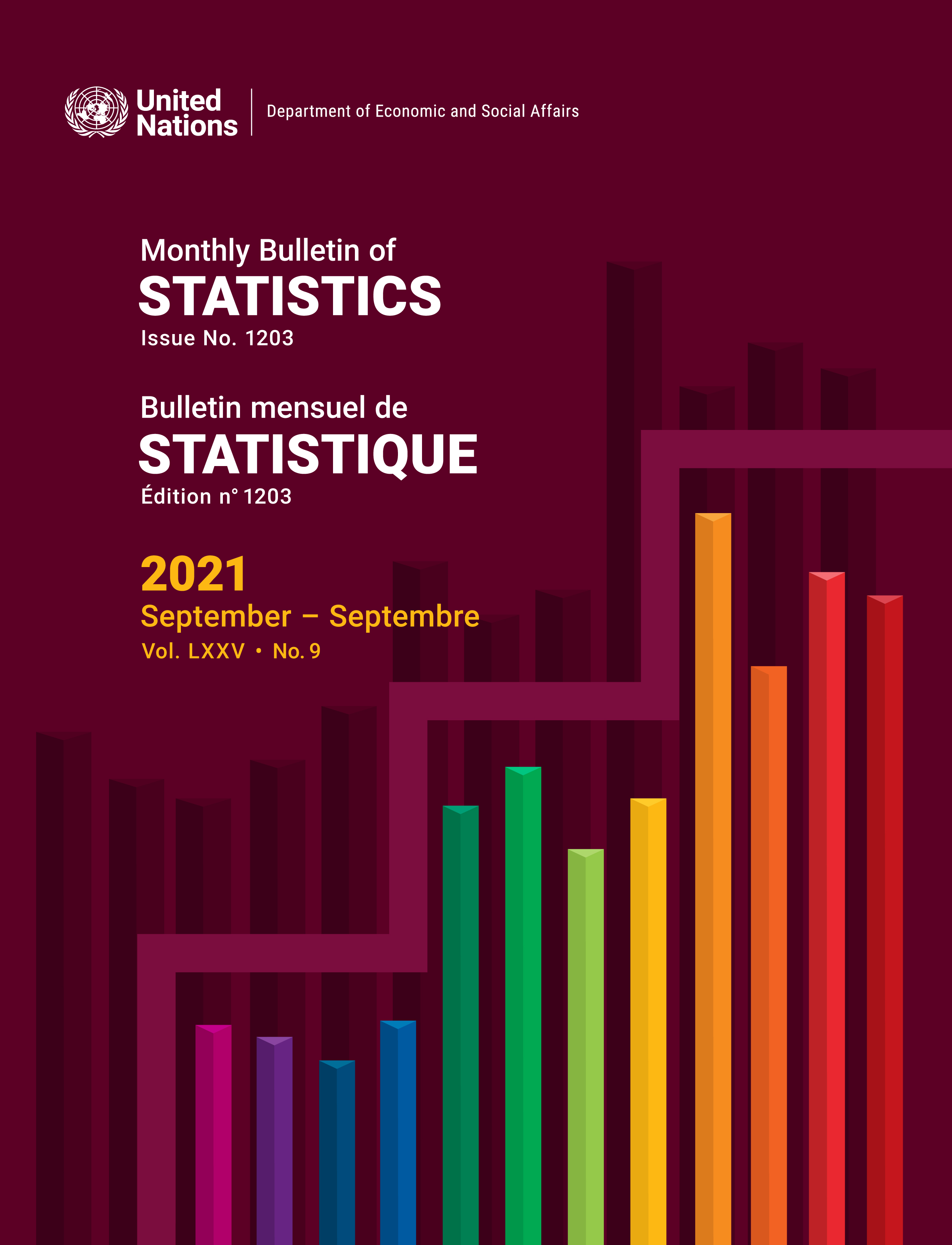 image of Bulletin mensuel de statistiques, septembre 2021