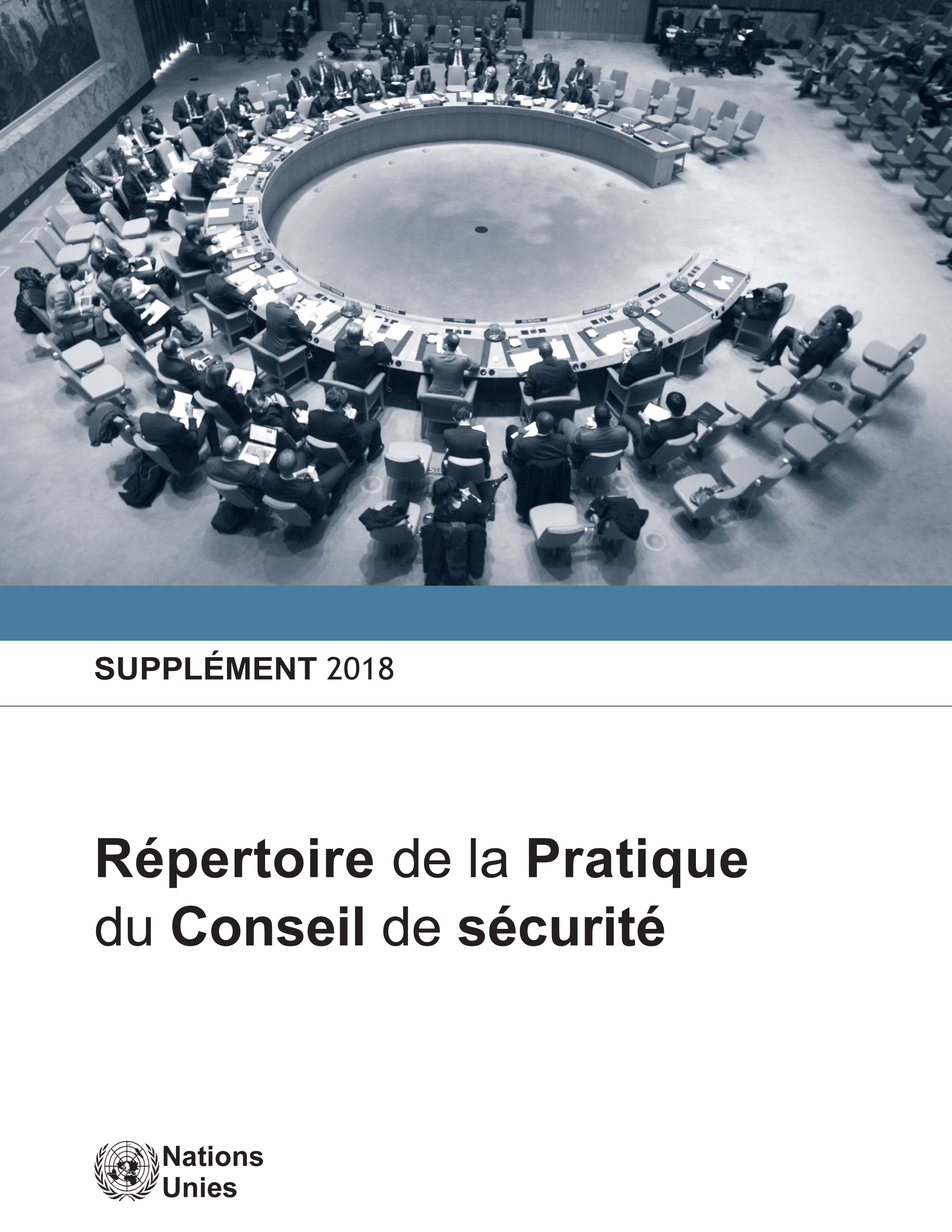 image of Répertoire de la pratique du Conseil de sécurité: Supplément 2018