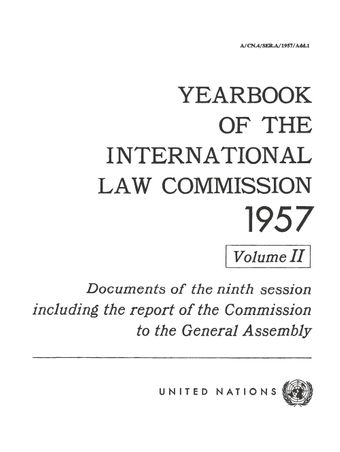 image of Yearbook of the International Law Commission 1957, Vol. II