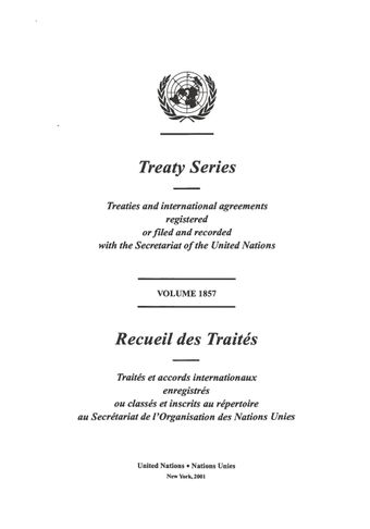 image of No. 27627. Convention des nations unies contre le trafic illicite de stupéfiants et de substances psychotropes. conclue à vienne le 20 décembre 1988