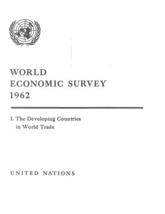 image of Trends in world trade and their significance for economic development