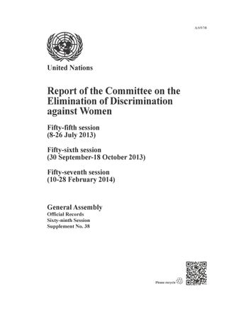 image of Report of the Committee on the Elimination of Discrimination against Women, Sixty-ninth Session