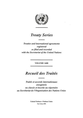 image of Treaty Series 1600