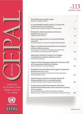 La Revista CEPAL, Agosto 2014