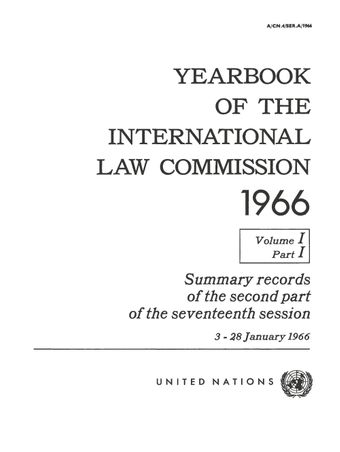 image of Summary records of the second part of the seventeenth session
