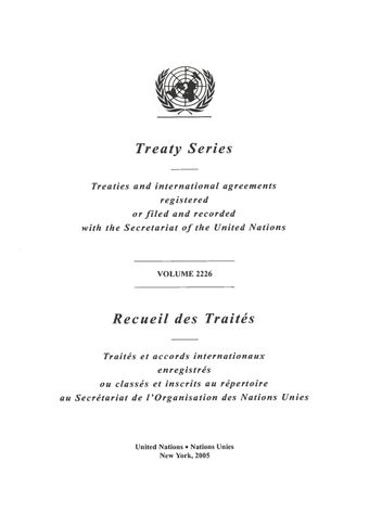 image of Treaty Series 2226