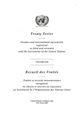 image of Treaty Series 2120