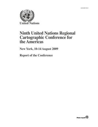 image of Provisional agenda for the Tenth United Nations Regional Cartographic Conference for the Americas