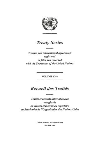 image of No. 29467. Accord International de 1992 sur le sucre. Conclu à Genève le 20 Mars 1992