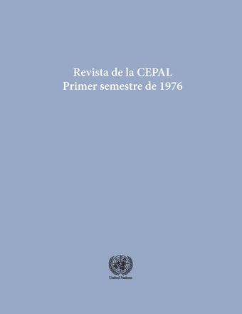 Revista de la CEPAL, Primer Semestre de 1976