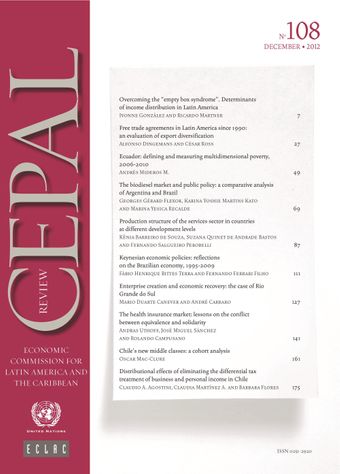 CEPAL Review No. 108, December 2012