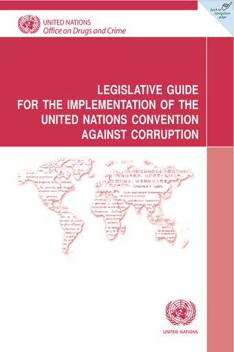 image of Legislative Guide for the Implementation of the United Nations Convention against Corruption