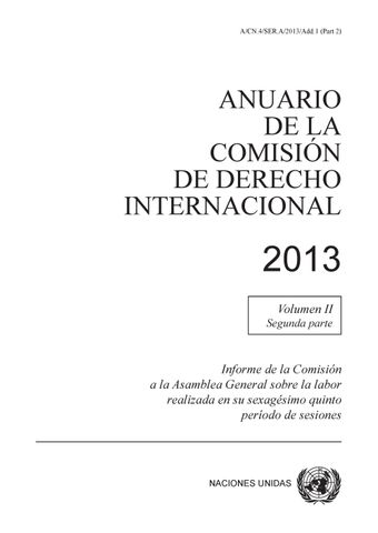 image of Anuario de la comisión de derecho internacional 2013, Vol. II, Parte 2