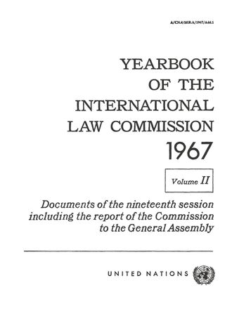 image of Yearbook of the International Law Commission 1967, Vol. II