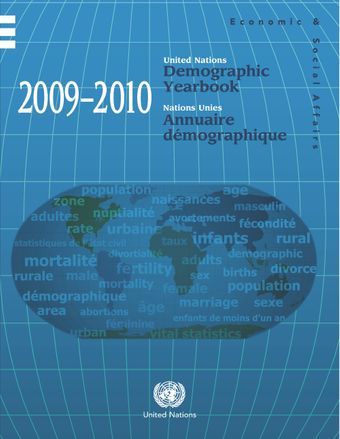 image of Demographic yearbook 2009 - 2010 synoptic table: Availability of data by country/area, table and sex, where applicable