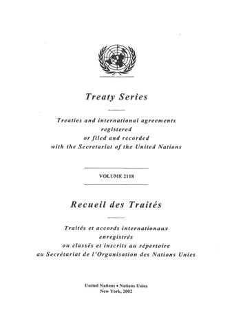 image of No. 36846. Organisation des Nations Unies et Canada