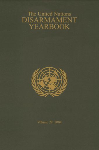 image of United Nations Disarmament Yearbook 2004