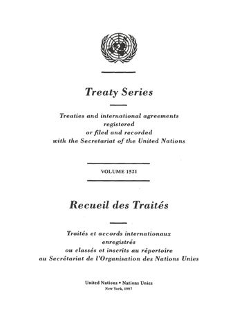 image of Treaty Series 1521